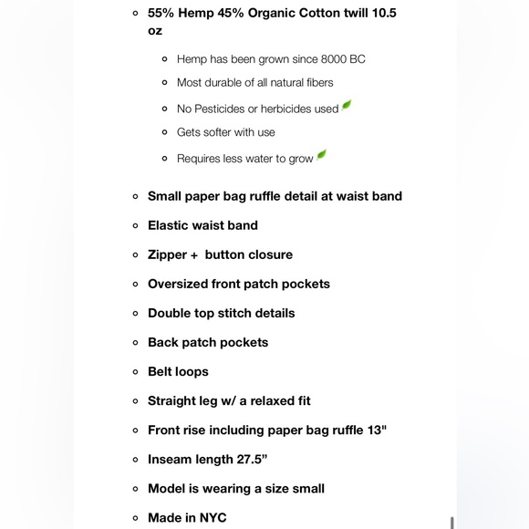 NWT Emerson Fry Orchard Pant - Picture 4 of 10